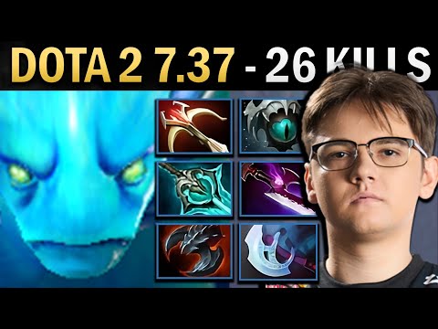 Morphling Gameplay Miracle with 26 Kills and Disperser - Dota 2 7.37