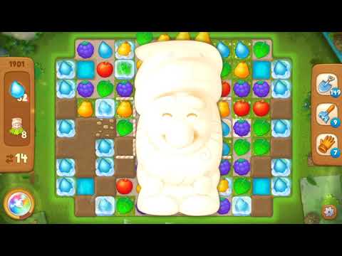 Gardenscapes Area 9 Day 1 Hard Level 1901 - No Boosters Or Hacks