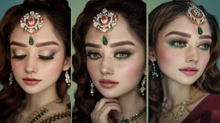 Emerald Eyes💚 A Bold Green Under Eye Makeup Tutorial