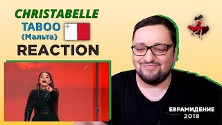 Christabelle - Taboo (Malta) Евровидение 2018 | RUSSIAN REACTION
