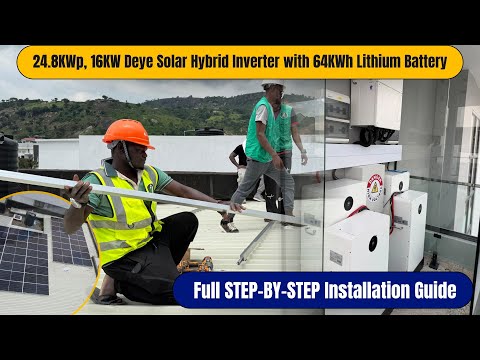 Tutorial STEP-BY-STEP 16kW Deye Solar Hybrid Inverter & Lithium Battery Installation(COMPLETE GUIDE)