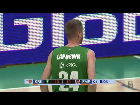 Barič finds Lapornik for an alley-oop dunk (Krka - FMP, 2.3.2021)