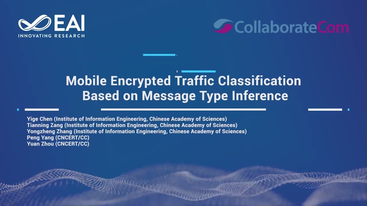 Mobile Encrypted Traffic Classification Based on Message Type Inference