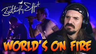 Drummer Reacts // The Butterfly Effect - World&#39;s On Fire, Live @ The Palace Theatre