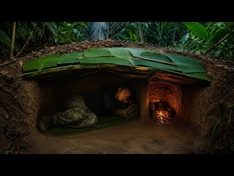 Build a secret bunker in the forest to search for wild food, make your own fire, and go fishing.