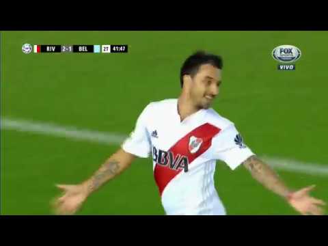 Gol de Nacho Scocco • River Plate V Belgrano • Superliga Argentina • (3-1)