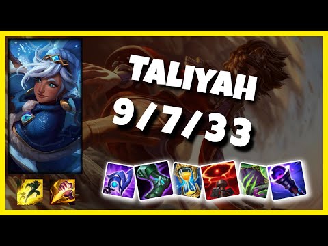 Taliyah vs Olaf NA Challenger JUNGLE (9/7/33) - v10.25