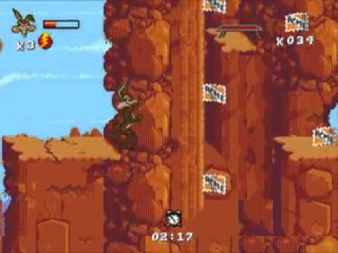 Desert Demolition starring Road Runner and Wile E. Coyote Megadrive