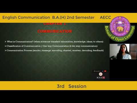 ENGLISH COMMUNICATION - 3RD SESSION By - MS KOMAL