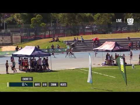 BOYS U10 200M HEAT 1 - 2018 STATE TRACK AND FIELD CHAMPIONSHIPS // LAVicTV