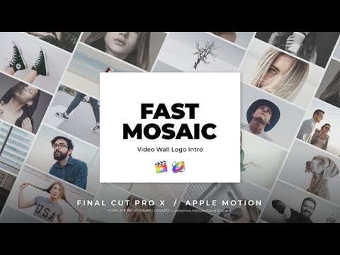 Apple Motion Template: Photo Wall Mosaic Logo Opener - FCPX