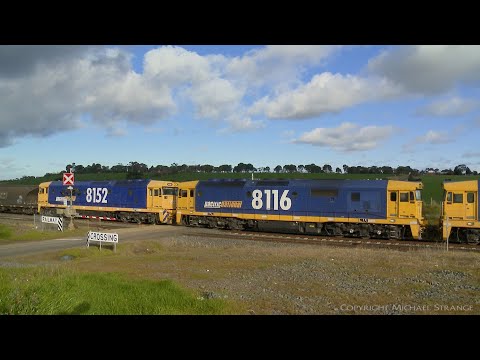 7731V Pacific National Grain Train At Level Crossing - PoathTV Australian Railways