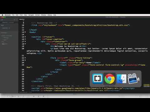 Bootstrap 4 Tutorial #4 Code a Responsive Website Part 1