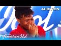 Just Sam: NY Subway Singer BREAKS DOWN in Emotional Audition |  @AmericanIdol  2020