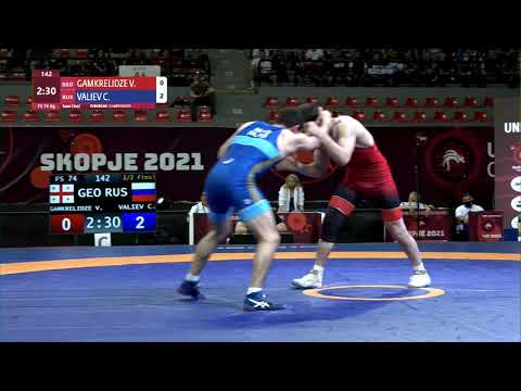 1/2 FS - 74 kg: V. GAMKRELIDZE (GEO) v. C. VALIEV (RUS)