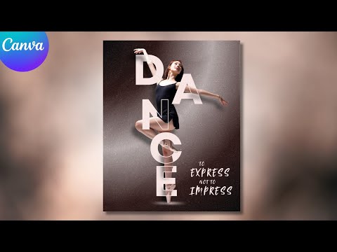 Creative Typography Poster Design in Canva Social Media Design Hack