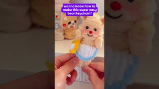 FuzzyTwist Easy pipe cleaner craft, teddy keychain out of cleaner pipe #pipecleaner