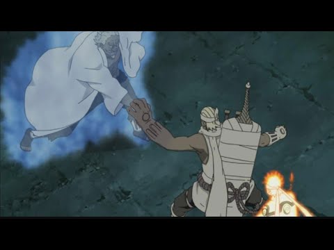 Naruto Shippūden:3 Killer B i Naruto ( Chakra Mode) przekonuje Tsunade i Czwarty Raikage.