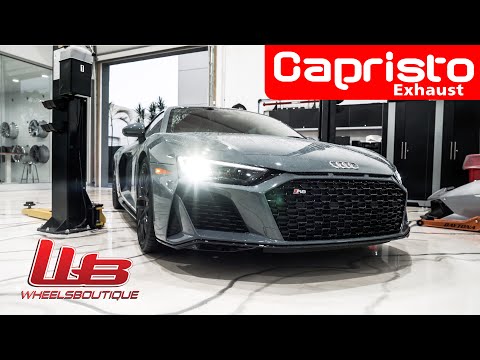 2020 AUDI R8 CAPRISTO EXHAUST BEFORE AND AFTER