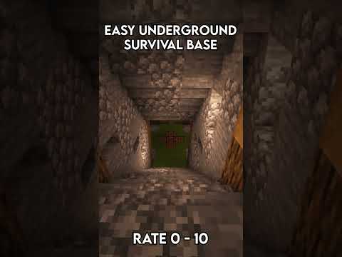 "UNBELIEVABLE hidden survival base - MUST SEE!! 🤯" #minecraft #shorts