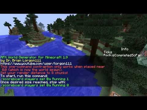 Pre-generate Minecraft 1.9 world chunks while AFK - get rid of block lag!