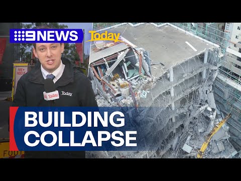 Ten-storey building collapse in Sydney | 9 News Australia