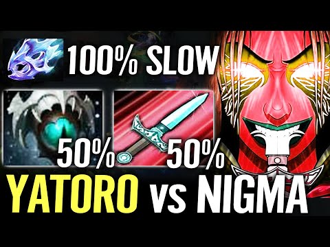 🔥 4vs5 YATORO vs NIGMA — PA Carry 100% Slow EOS + Dagger Cancer Build Tough Game Dota 2 Pro