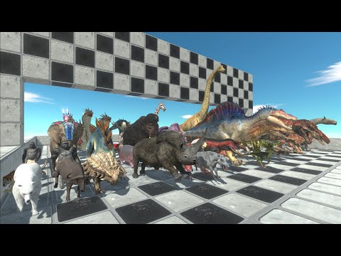 All Land Units 1.3x Size Speed Race - Animal Revolt Battle Simulator ARBS