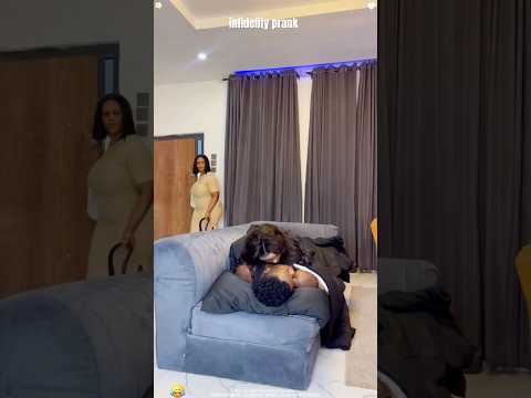 I acted super suspicious… she started overthinking instantly 💔➡️🤣#CouplePrank #FunnyCouple #prank