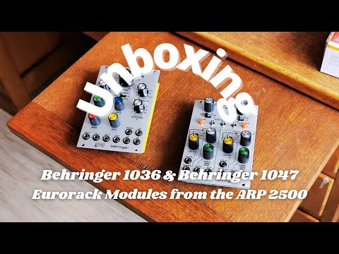 I bought the Behringer 1036 and 1047 Eurorack modules. Here's unpacking and thoughts.