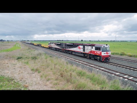 7AM9 SCT Freight Train With Only Steel Wagons! (24/9/2022) - PoathTV Australian Railways
