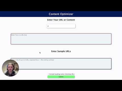 Content Optimizer Tutorial