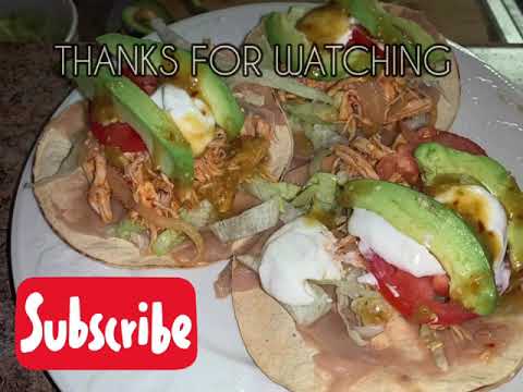 Delicious Tostadas De Tinga | Con Mama Ana