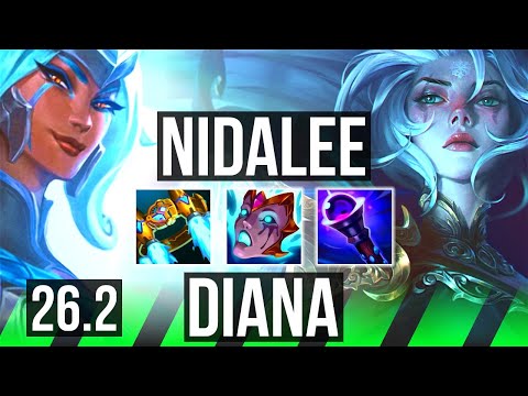 NIDALEE vs DIANA (JGL) | 46K damage | EUNE Challenger | 26.2