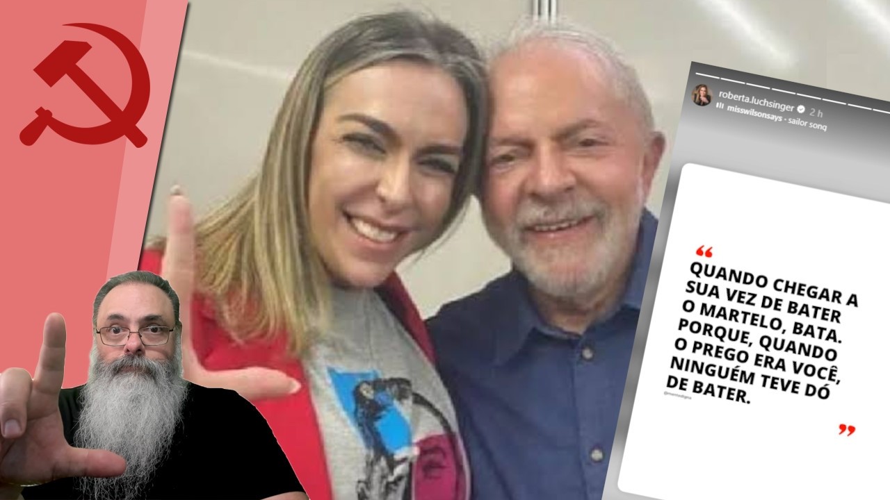 ROBERTA LUCHSINGER manda INDIRETAS para LULA: CHEIRO de SANGUE na ÁGUA tá FORTE