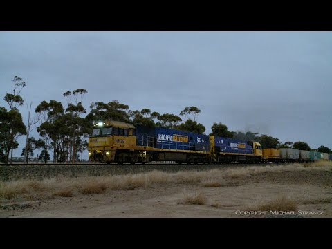 6MA5 Pacific National Container Freight Train (8/3/2019) - PoathTV Australian Railways