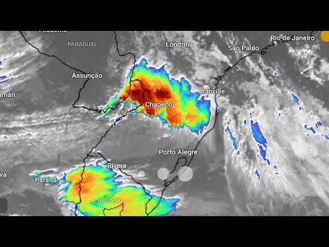 ALERTA DE CHUVA TEMPORAIS REGIÃO SUL QUARTA-FEIRA 15/11/2023