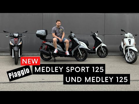 Piaggio NEW Medley 125 (Modell 2020) mit Vergleichsfahrt Vespa GTS 125