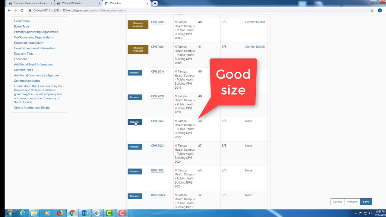 25Live: Multi-Day Event