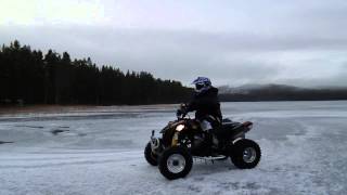 preview picture of video 'Can-Am DS450X on ice'