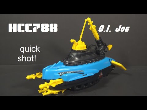 HCC788 quick shot! 1992 BARRACUDA sub! Vintage G.I. Joe toy!