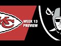 Chiefs vs. Raiders Preview (Week 13) | NFL