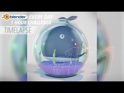 Geometry Nodes Fill My Fishbowl - Blender Every Day #121