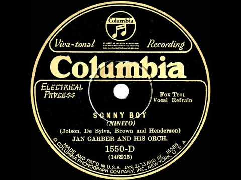 1928 Jan Garber - Sonny Boy (Mull Downey, vocal)
