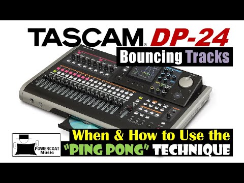 Tascam DP24/DP32 Digital Portastudio: Bouncing Tracks
