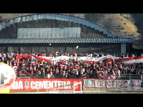 "Recibimiento al Equipo Copa Chile 2009-2010" Barra: La Banda Cementera &bull; Club: Unión La Calera