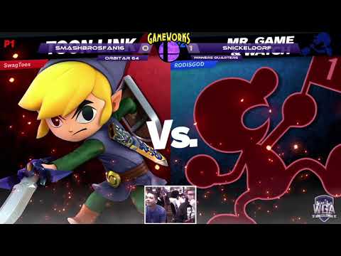 SmashBrosFan16 (Toon Link) vs Snickeldorf (Game & Watch) - Orbitar 64 - Winners Quarters