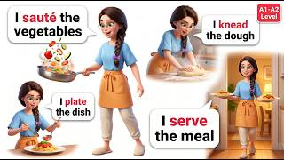 🗣️Speak English Every Day: Cooking English | Shadowing Practice for English Beginners | A1-A2