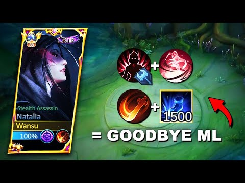 WHY LATE GAME NATALIA IS SO DANGEROUS!! (instant delete combo) | NATALIA BEST BUILD 2023 | MLBB