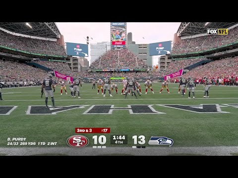 Can't-Miss Play: Go-ahead TD! Purdy's improbable scoring strike hits Tonges vs. Seahawks